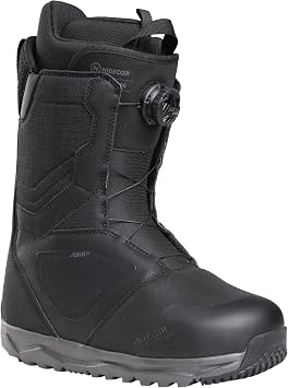 Nidecker Cascade BOA Mens Snowboard Boots | Flex 2/10, EVA/Rubber Outsole, Heat Moldable Liner