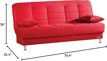 Istikbal Vegas Sofa Sleeper - Rainbow Red