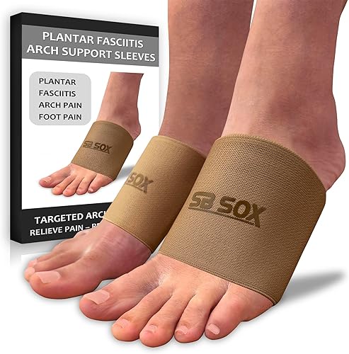 Miniatura 9 de SB Sox Mangas de compresión para pie para hombres y mujeres, los mejores calcetines para fascitis plantar para el alivio del dolor de fascitis