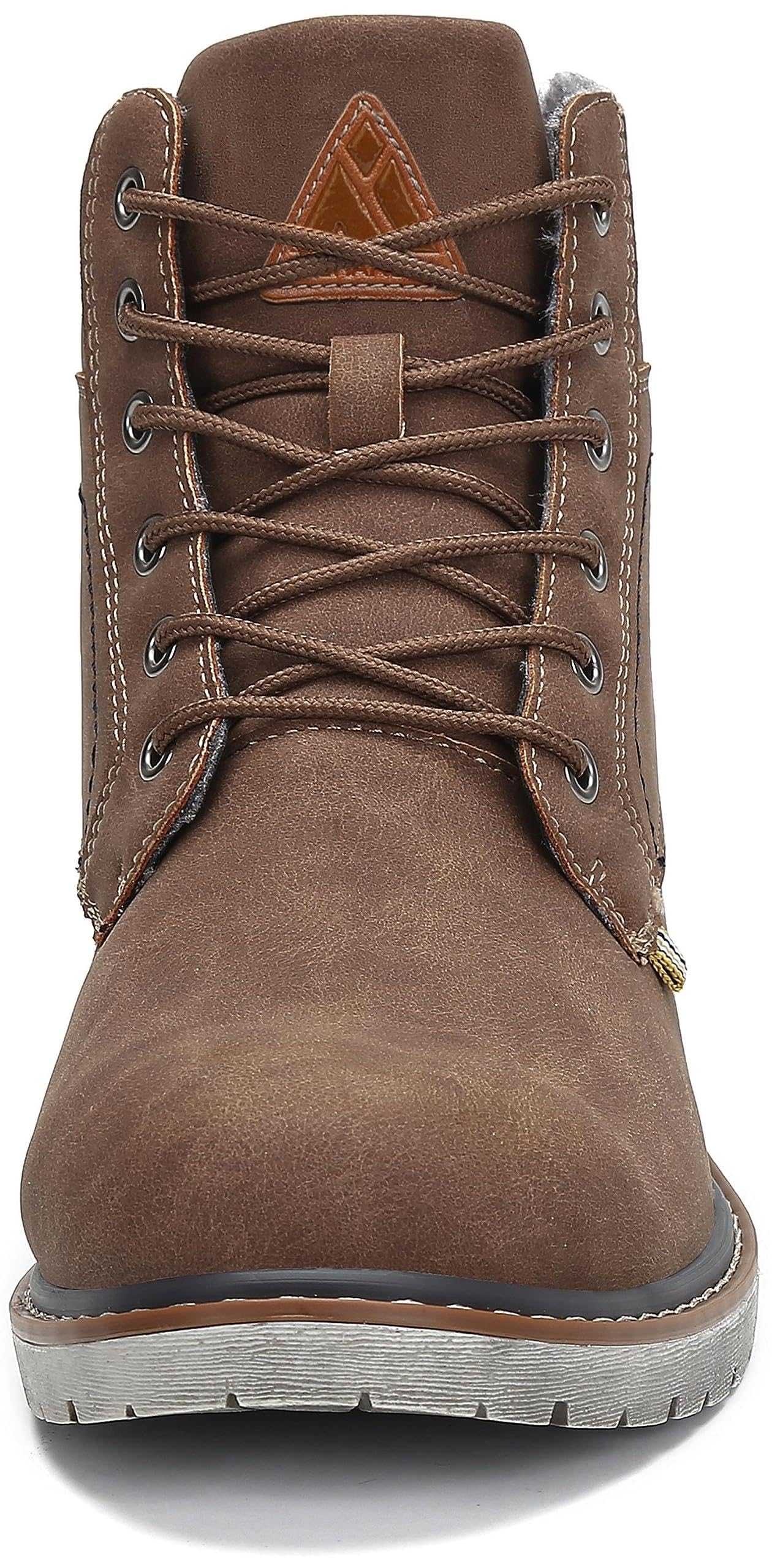 Mishansha Scarpe Uomo Stivaletti da Trekking Eleganti Scarpe da Ginnastica Stivali da Escursionismo Invernali Impermeabile Outdoor