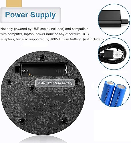 Miniatura 3 de Soporte de exhibición giratorio motorizado, soporte de exhibición electrónico de 360 grados, carga de 5.9 pulgadas23 libras para productos de