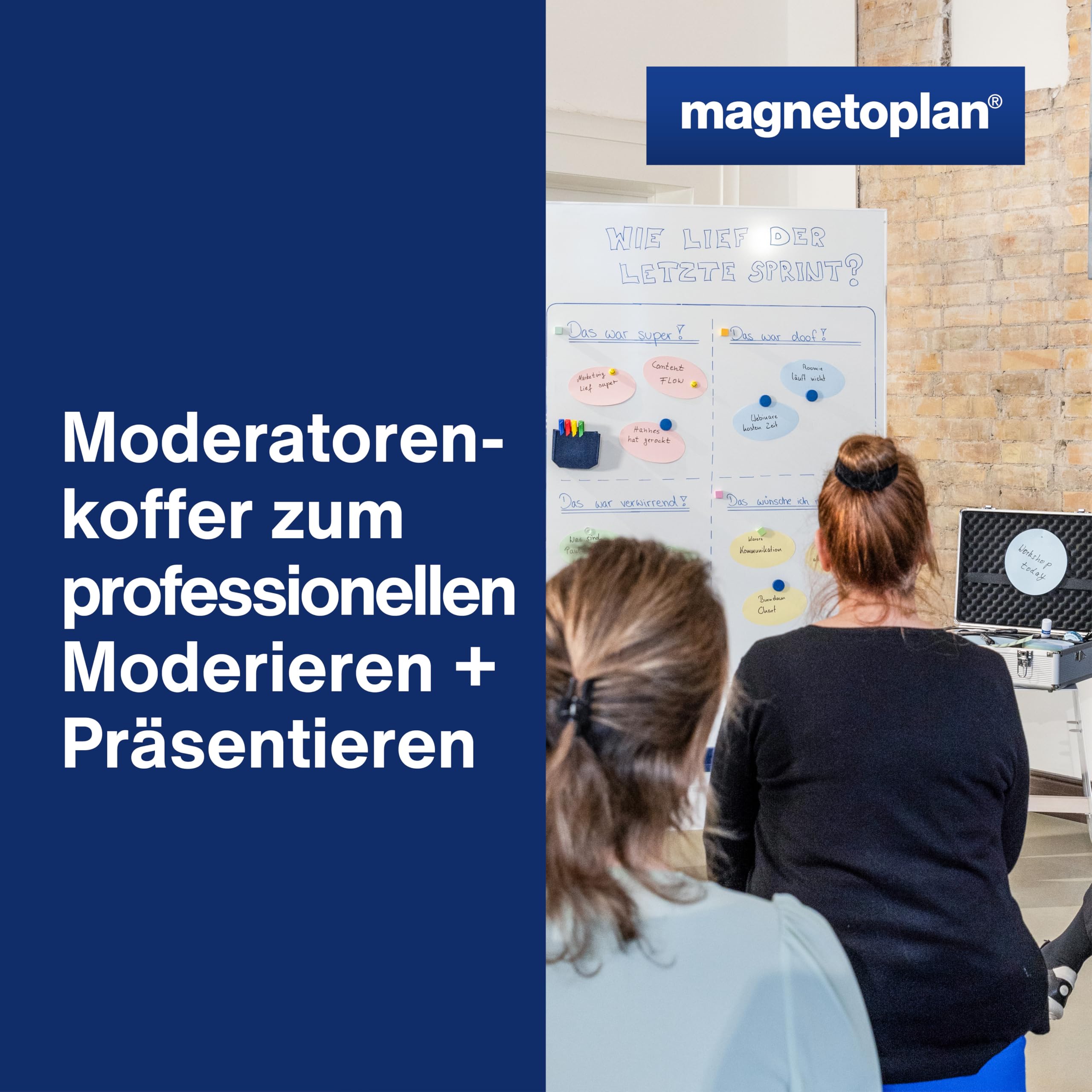magnetoplan Moderationskoffer, gefüllt