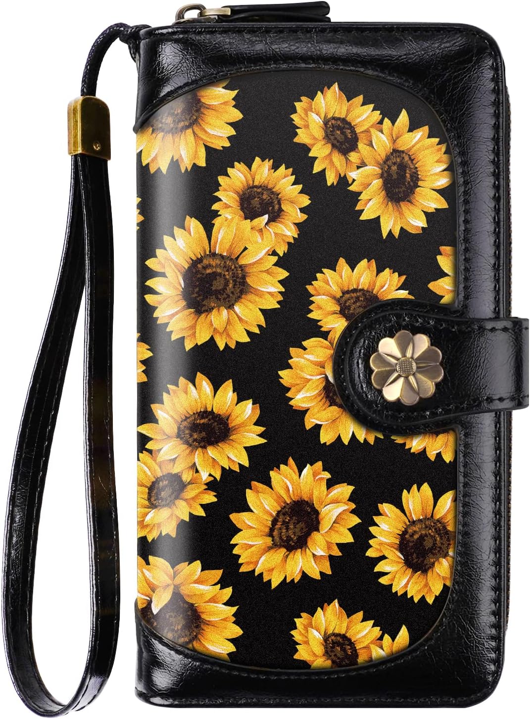 Coco Rossi Wallets for Women Multi Card Holder Wallet Clutch Wallet Card Holder Organizer Ladies Purse with Wrist strap Purse