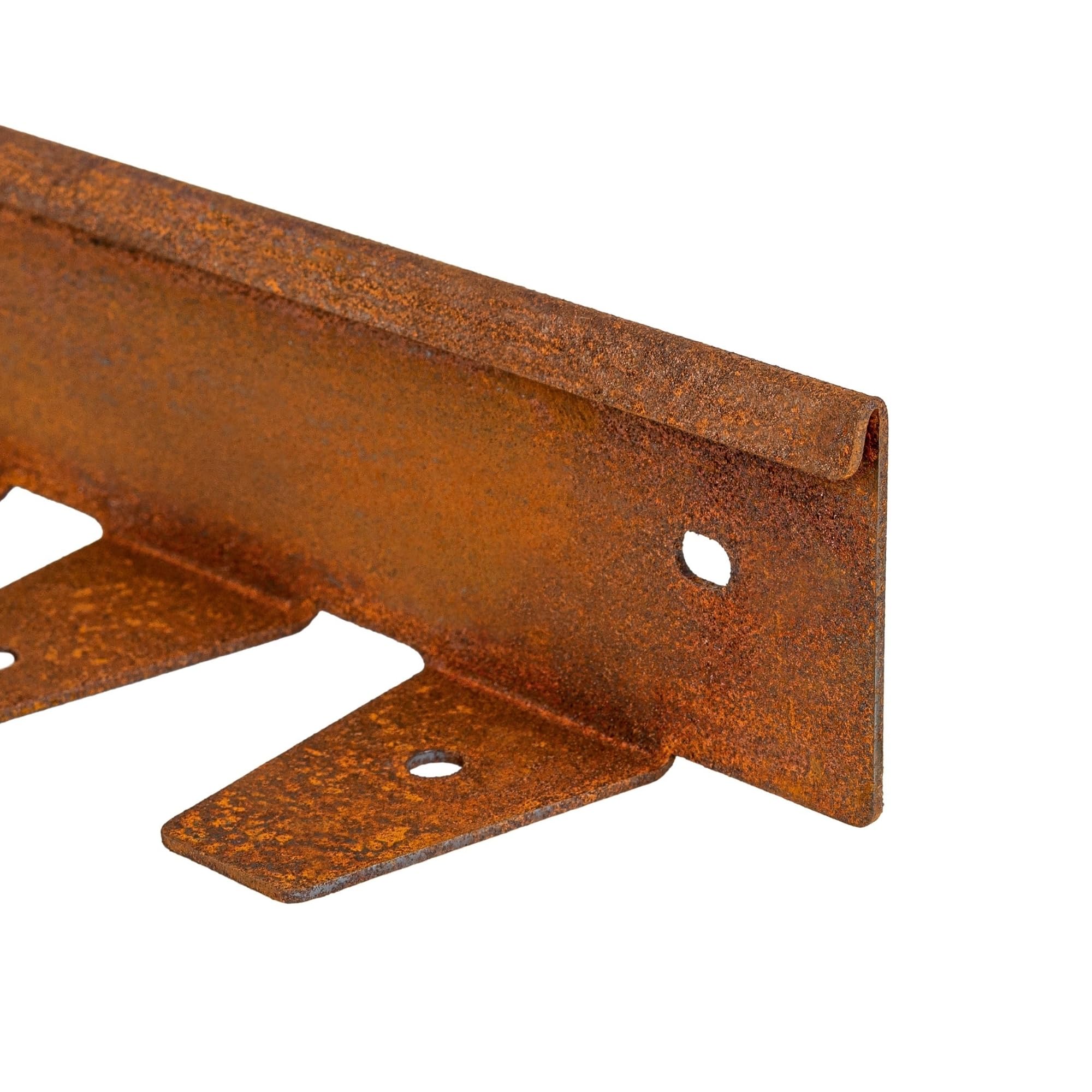 UNIGARDIA Bordure de Jardin en Acier Corten 5 m, Hauteur 5 cm, Rebord 5 mm | Bordure de Pelouse Flexible en Métal, Installation facile, Piquets d’ancrage inclus