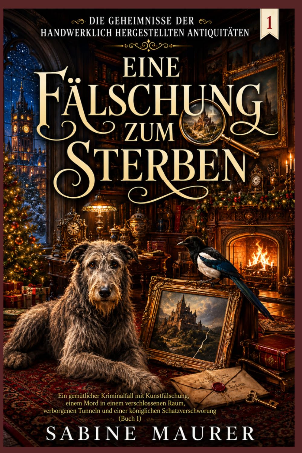 Eine Fälschung zum Sterben: Ein gemütlicher Kriminalfall mit Kunstfälschung, einem Mord in einem verschlossenen Raum, verborgenen Tunneln und einer königlichen Schatzverschwörung (Buch 1)