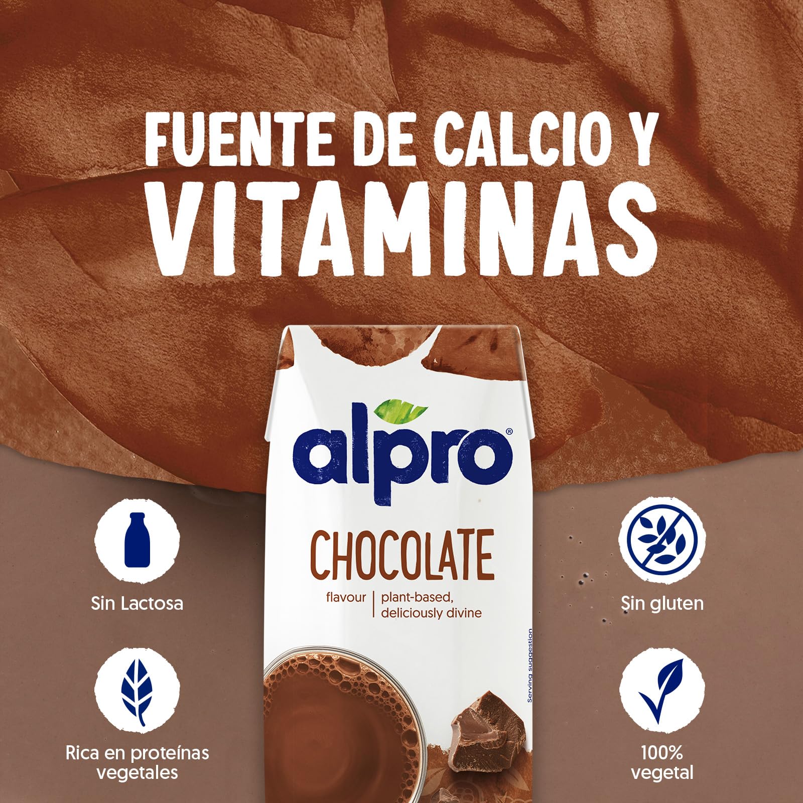 Alpro Set de 3 Boissons Soja Chocolat 250 ml - Pack de 8