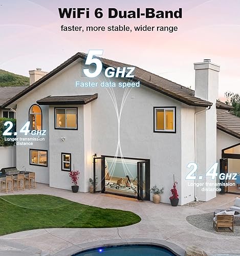 Miniatura 2 de Cámaras de seguridad para interiores, cámara WiFi 2K 5G y 2.4Ghz para seguridad en el hogar con alerta de monitor 911, cámara de 360 PTZ para