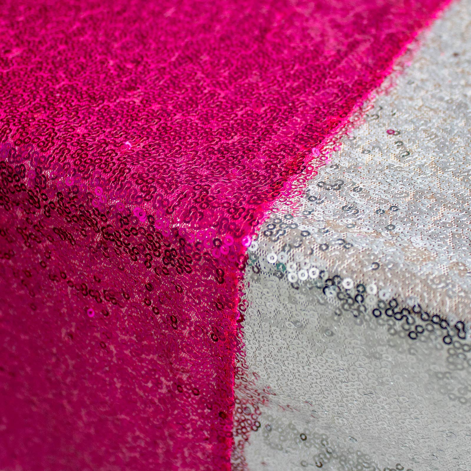 Pailletten-Tischläufer, Pink, 30,5 x 274,4 cm, Glitzer, Esstischläufer für Geburtstag, Hochzeit, Verlobung, Brautparty, Babyparty