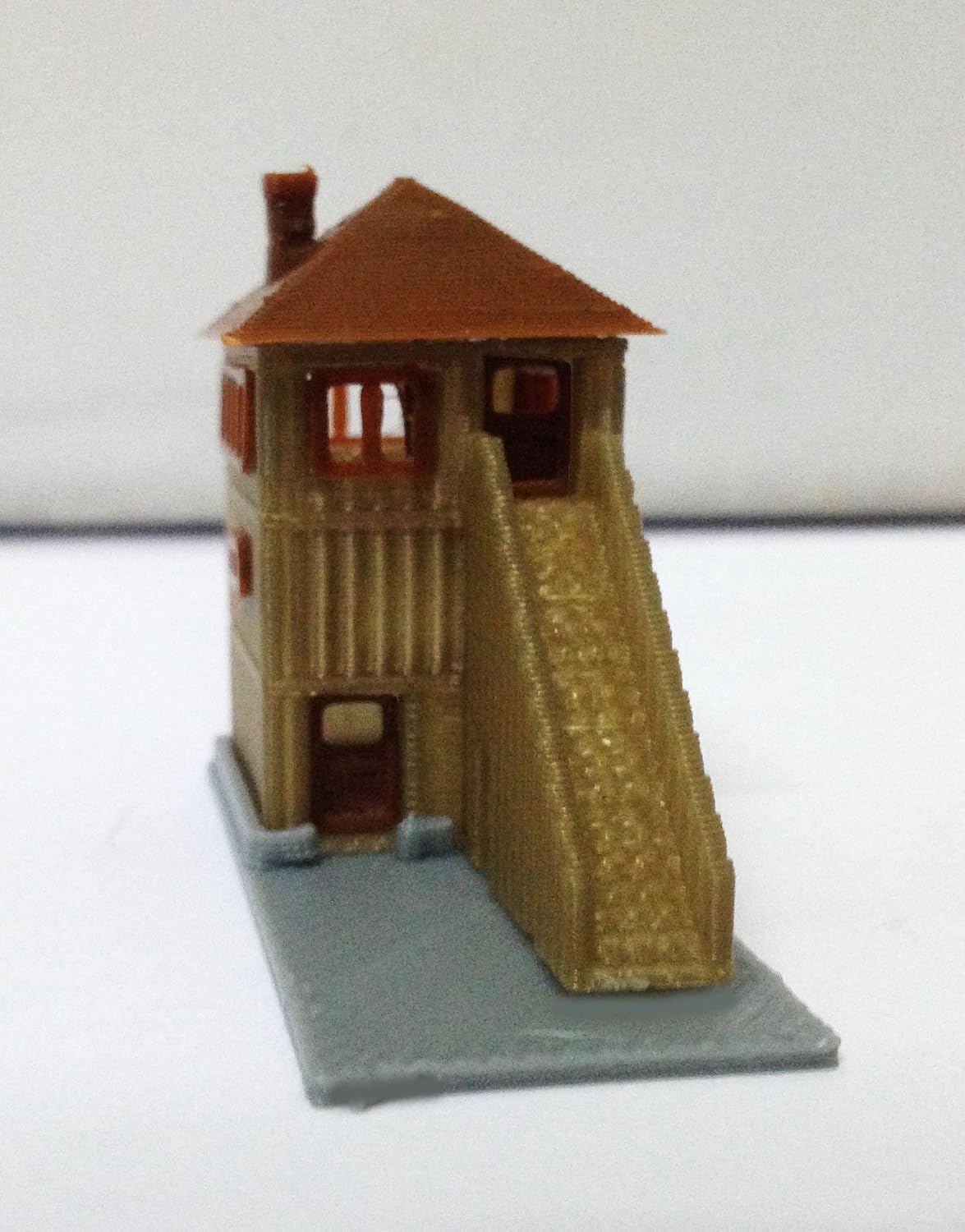 Outland Models Train Railway Layout Wood Style Signal Tower/Watchtower Z Scale