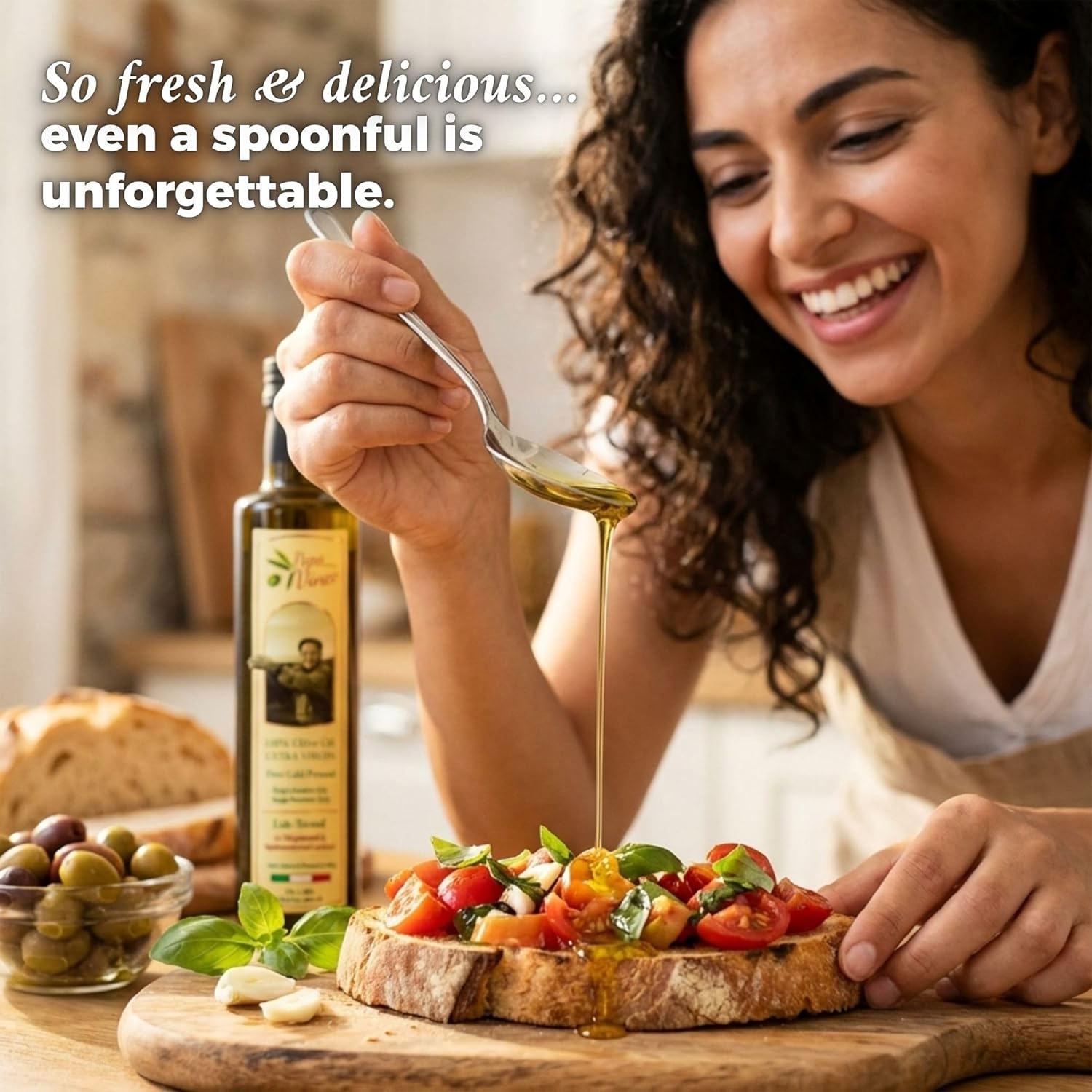 Papa Vince Extra Virgin Olive Oil & Balsamic Set - EVOO First Cold Pressed Dec 2023/24, Balsamic Vinager Aged 8-years in wood made by our family in Sicily, Italy - 16.91 oz each