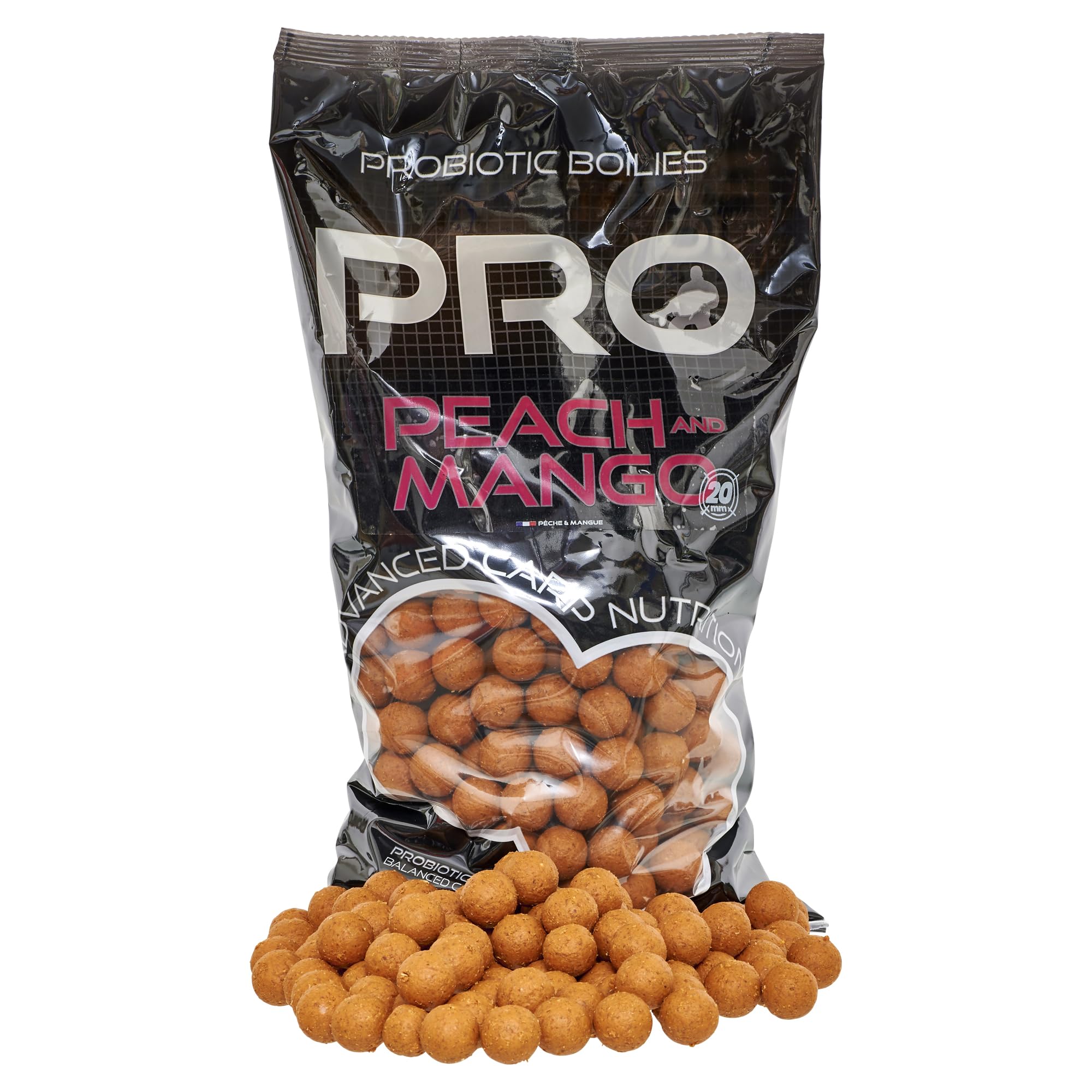 Boilies Pro Peach & Mango Boilies – 2 kg – Durchmesser 20 mm – 64009