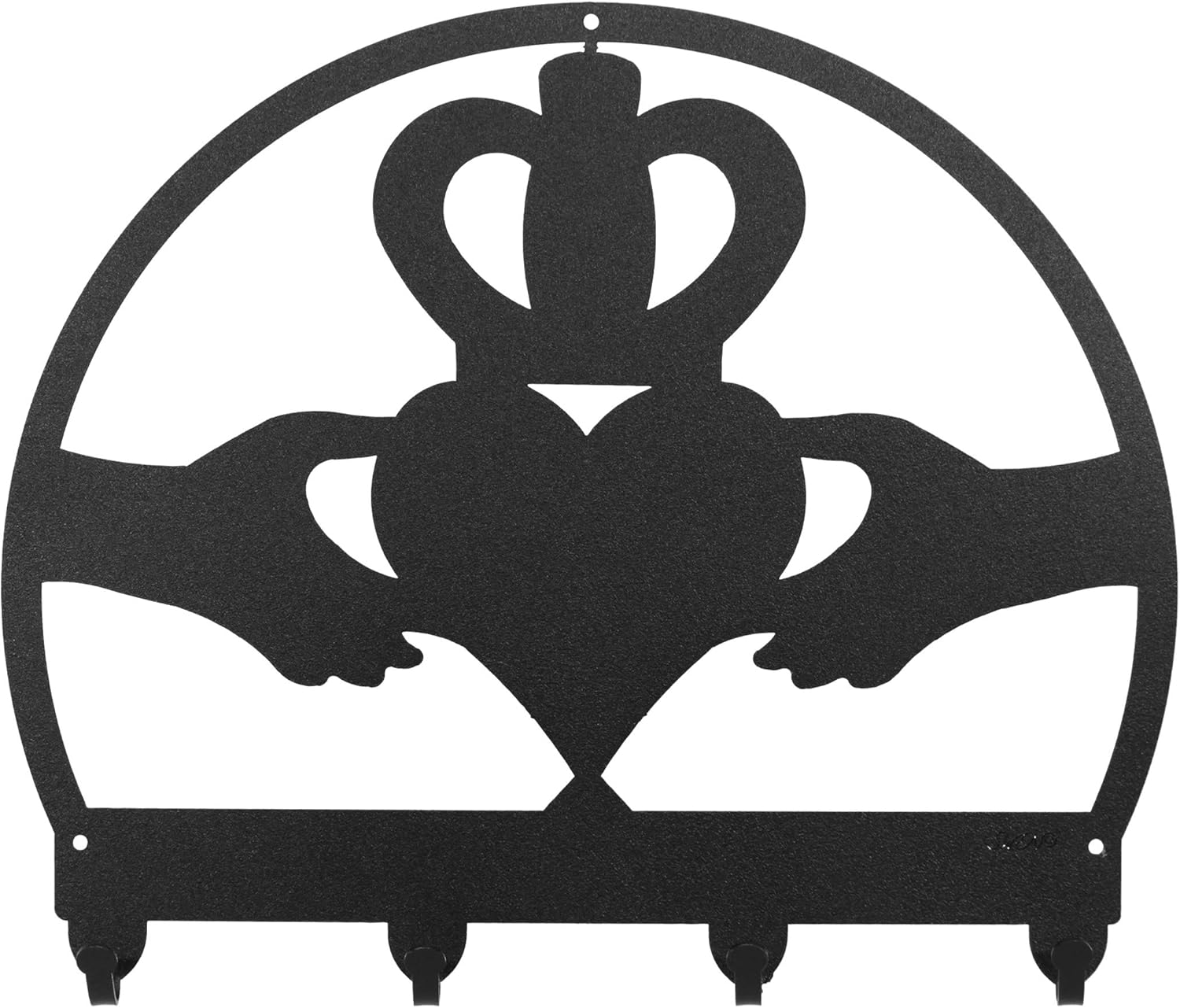 SWEN Products Claddagh Irish Celtic Metal Key Chain Hanger - Leash Holder
