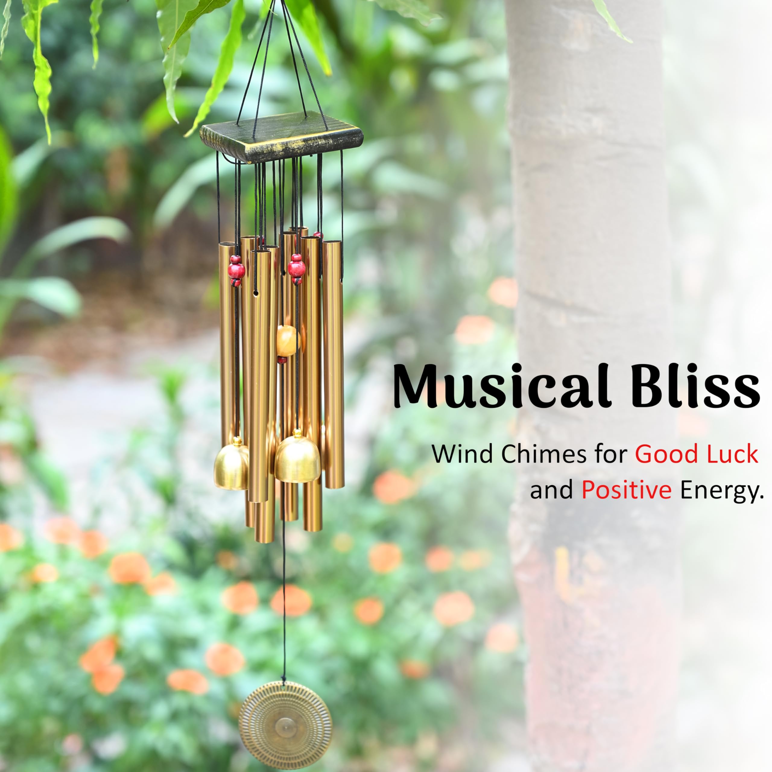 Hindcraft Hindcraft Elegant Premium Wind Chimes for Home, Balcony & Garden Decor Metal Wind Chimes | Feng Shui Chimes for Positive Energy & Good Luck | Hanging Outdoor Bells 1