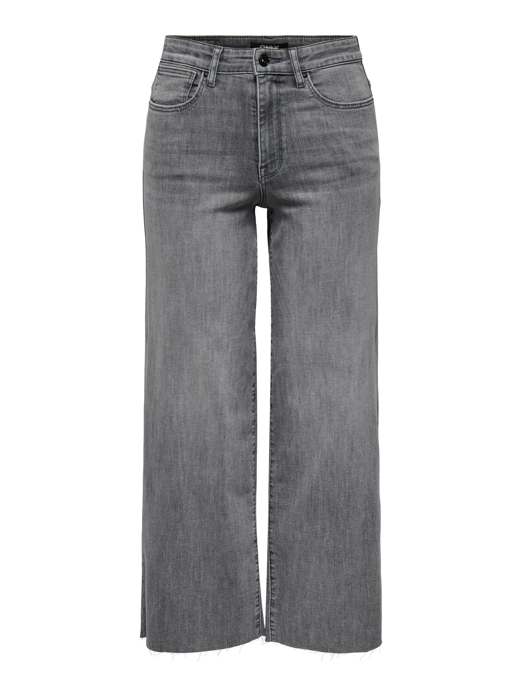 ONLY Onlann-Madison Hw Crop Wd DNM Soo619Noos, Medium Grey Denim, XS / 32L