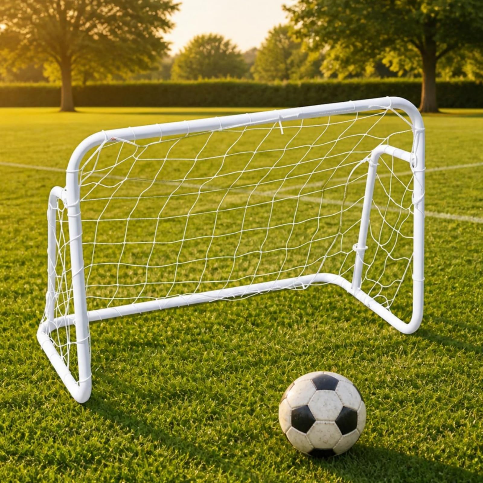 Mini Porta da Calcio Portatile | Resistente, Porta da calcio Metallo, Compatto, Attrezzatura Sportiva, per Casa, Ragazzi