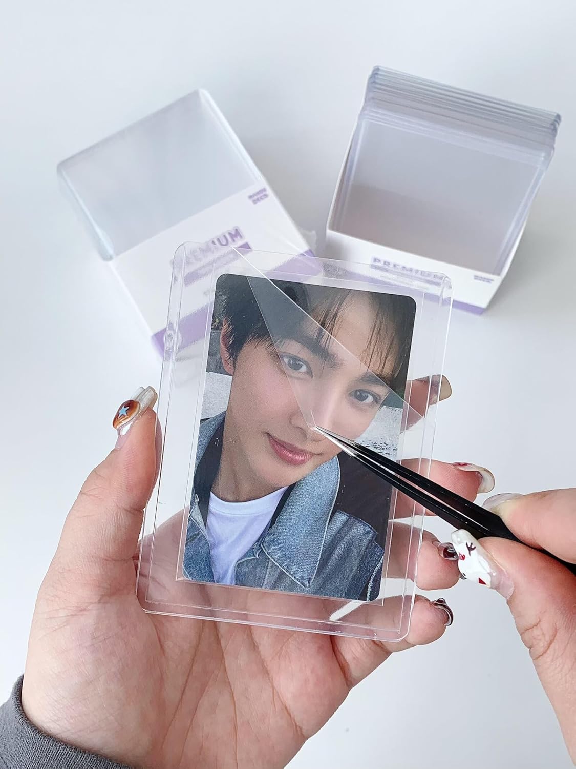 Mandu Deco PVC Free Toploaders for Kpop Album Photocards or Trading Cards, 3" x 4" (Pack of 25)