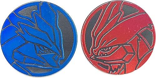 Pokemon Juego de Monedas Oficial Kyurem Negro y Kyurem Blanco - Holo FOIL Shiny - Juego de cartas coleccionables Moneda Flipping