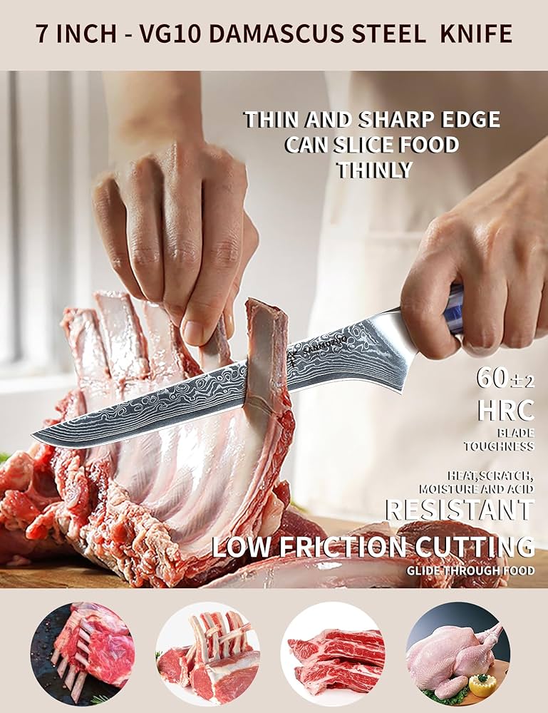 Amazon.co.jp: SANMUZUO ボニングナイフ - 7インチ フィレナイフ