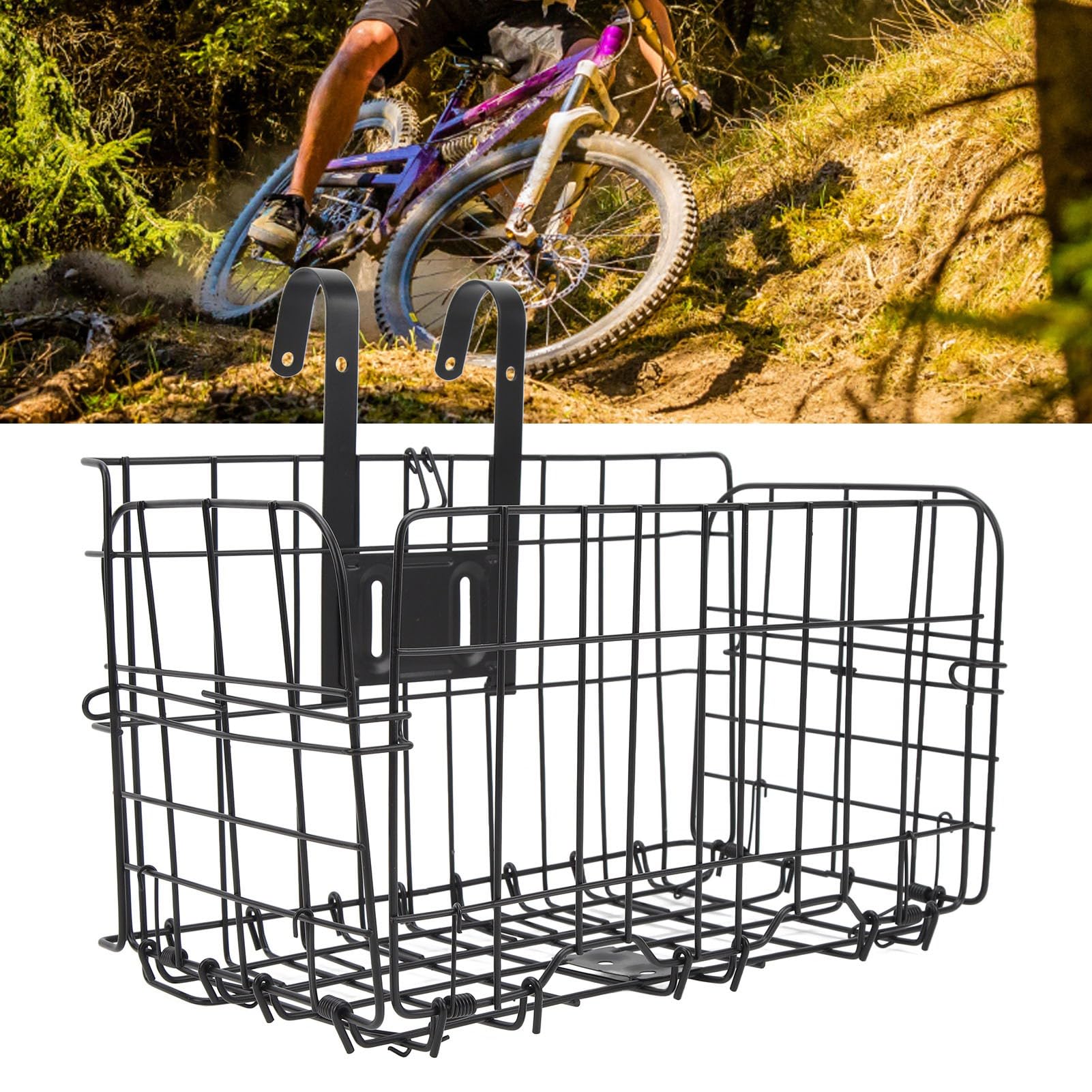Paniers De Livraison En Fil Métallique Vintage – Pour Porte-vélo Avant Ou Déco Murale