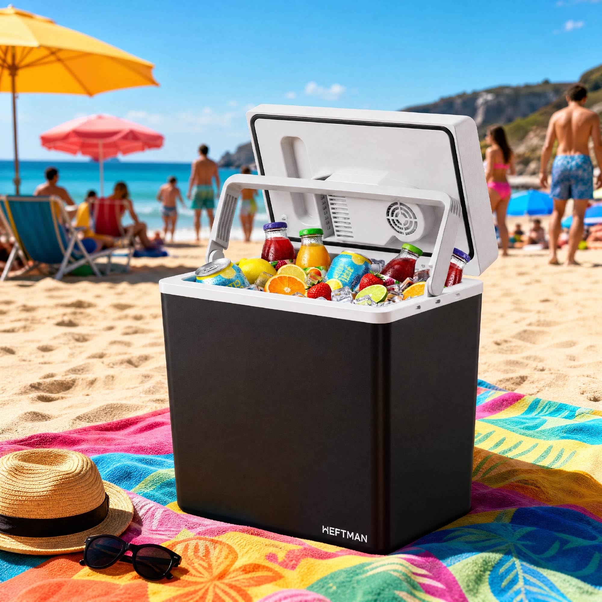HEFTMAN 20L Kühlbox Elektrisch - Isolierte, Tragbare Elektrische Kühlbox