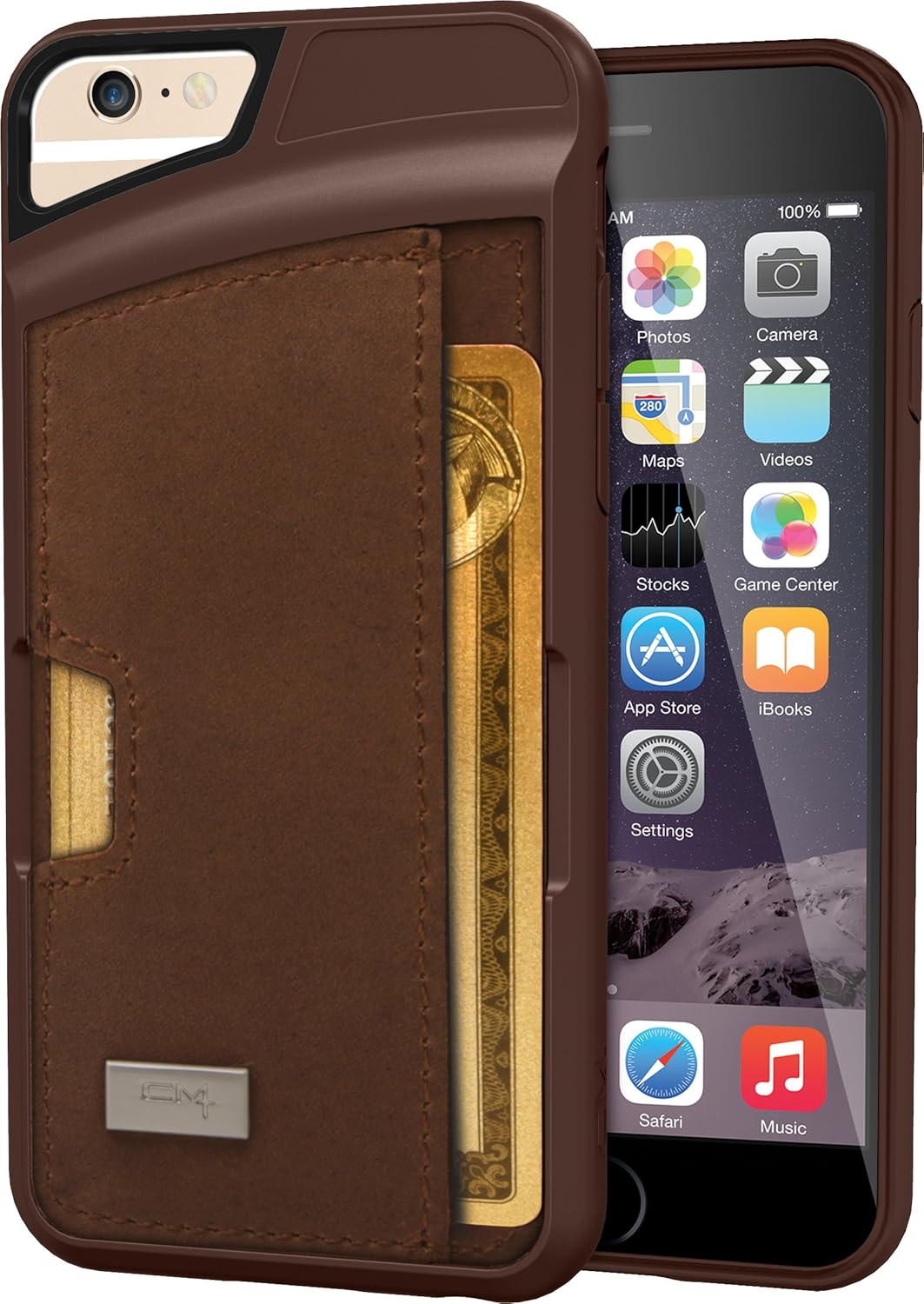 Crazy Deals Smartish iPhone 6/6s Wallet Case - Wallet Slayer Vol. 2 [Slim Protective] Credit Card Holder for Apple iPhone 6s/6 (Silk) - Brown Leather, Q6-L-BROWN