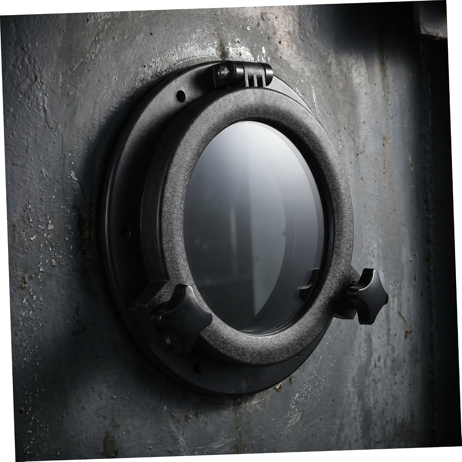 Boat Porthole Window 20.9cm Black Tempered Glass