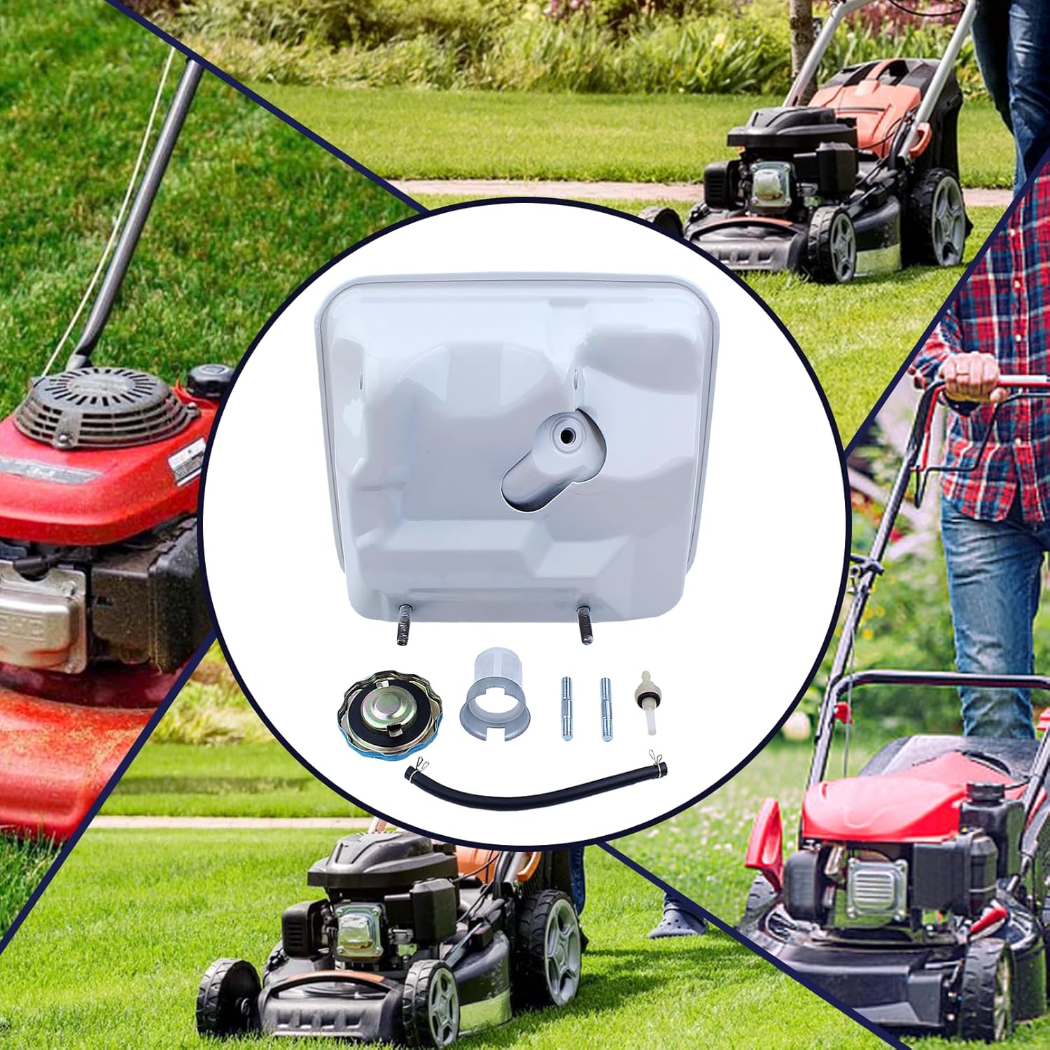 Fuel Tank for Honda GX390 GX340 GX270 GX240 GX420 301cc 389cc 420cc 8HP 9HP 11HP 13HP 16HP Engine Replaces 17510-ZE3-020ZA 17510-ZE2-801ZC Fuel Tank