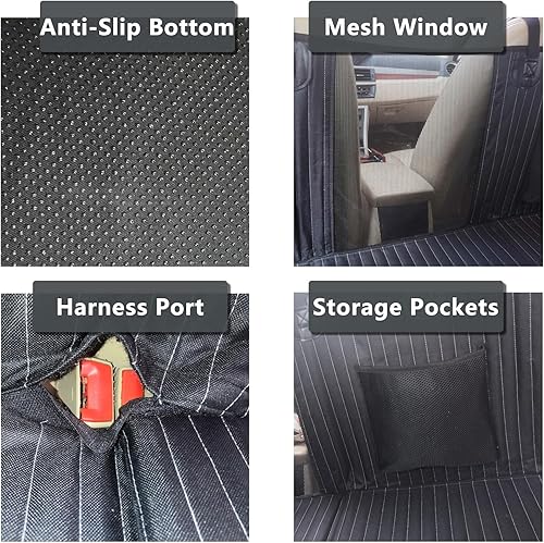 Miniatura 4 de Extensor de asiento trasero para perros, funda de asiento de automóvil para perro, relleno de espacio de puente para asiento trasero, cama de