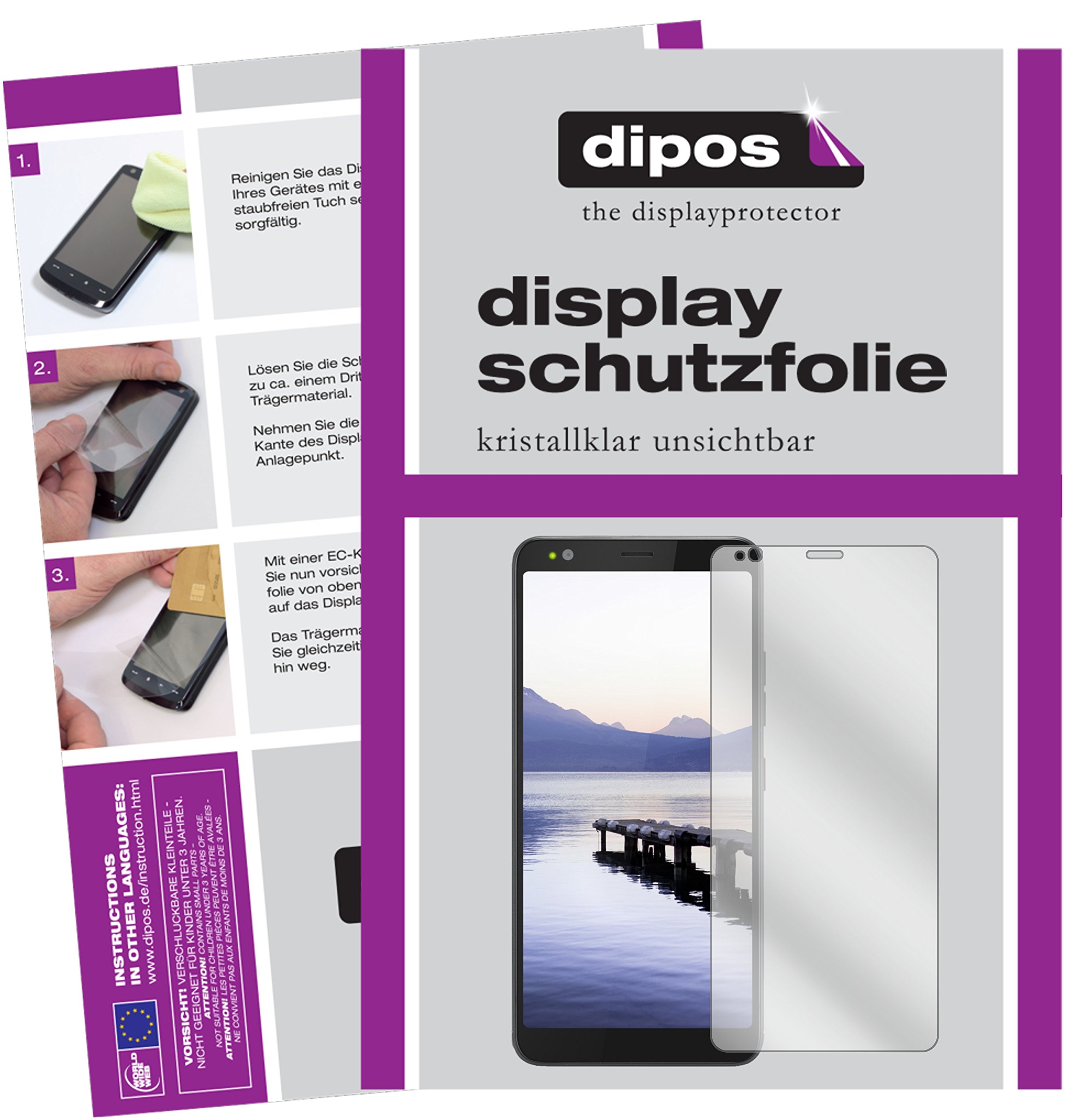 Dipos I Pellicola Protettiva Compatibile Con Gigaset Gs3 Protezione Vetro Flessibile 9h 1060015860