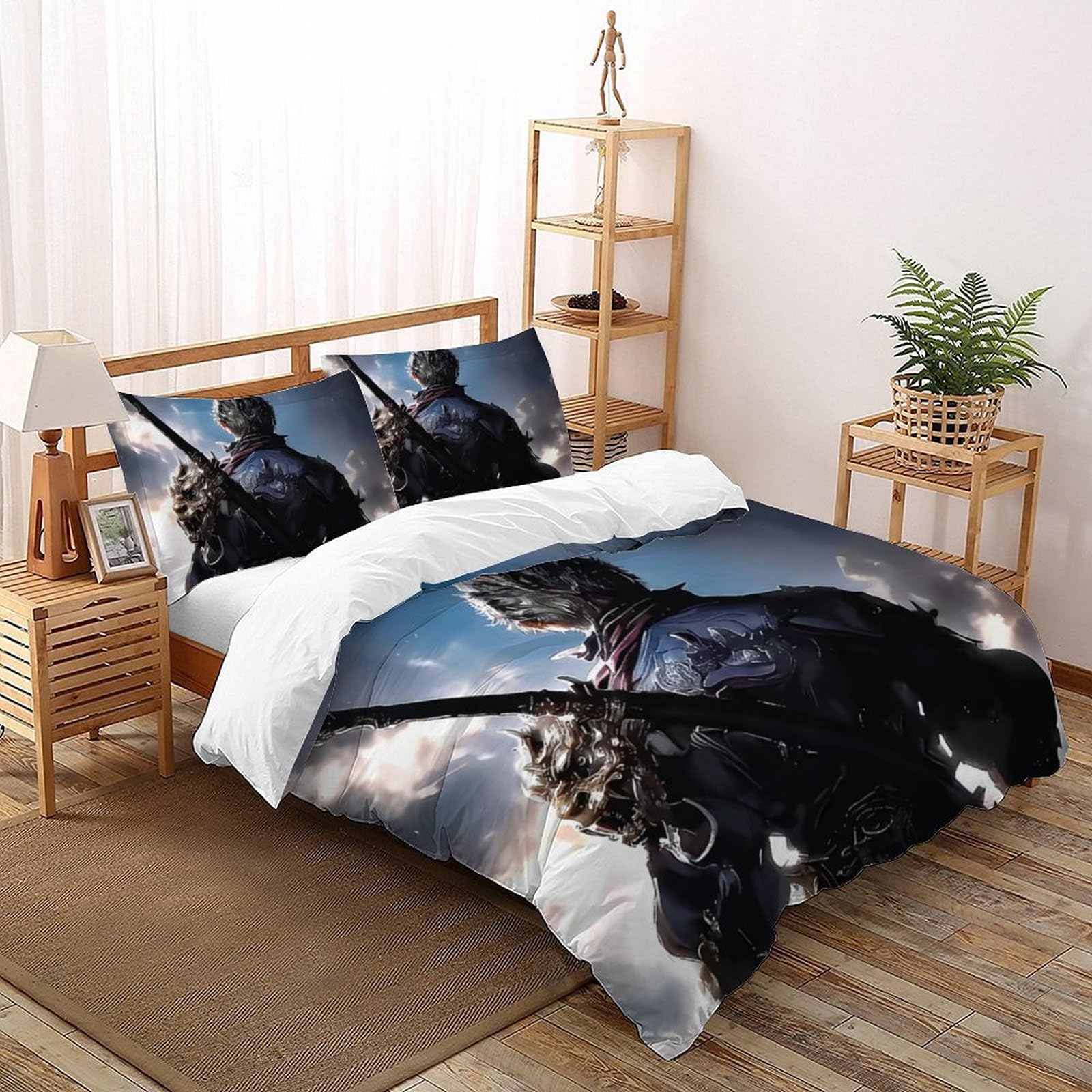 Parure housse de couette 3D enfants 260x220 cm de qualité supérieure facile d’entretien