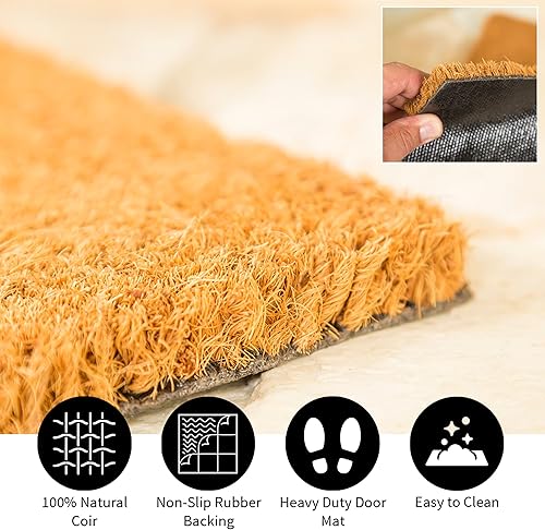 Miniatura 6 de Team Sports America NCAA - Tapete de fibra de coco natural de la Universidad de Utah | Entrada interior y exterior | 28 x 16 pulgadas | Parte