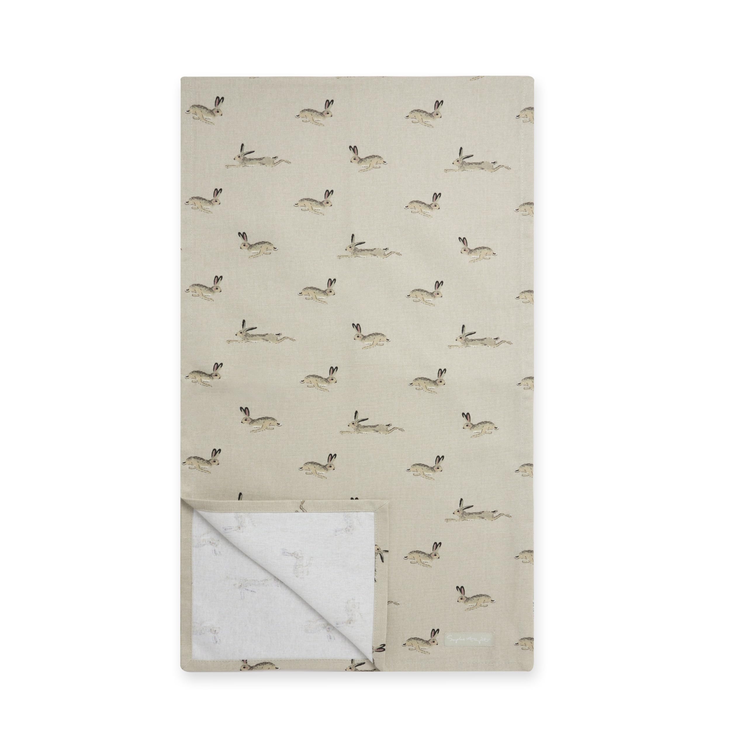 Sophie Allport Neutral Hare Table Runner