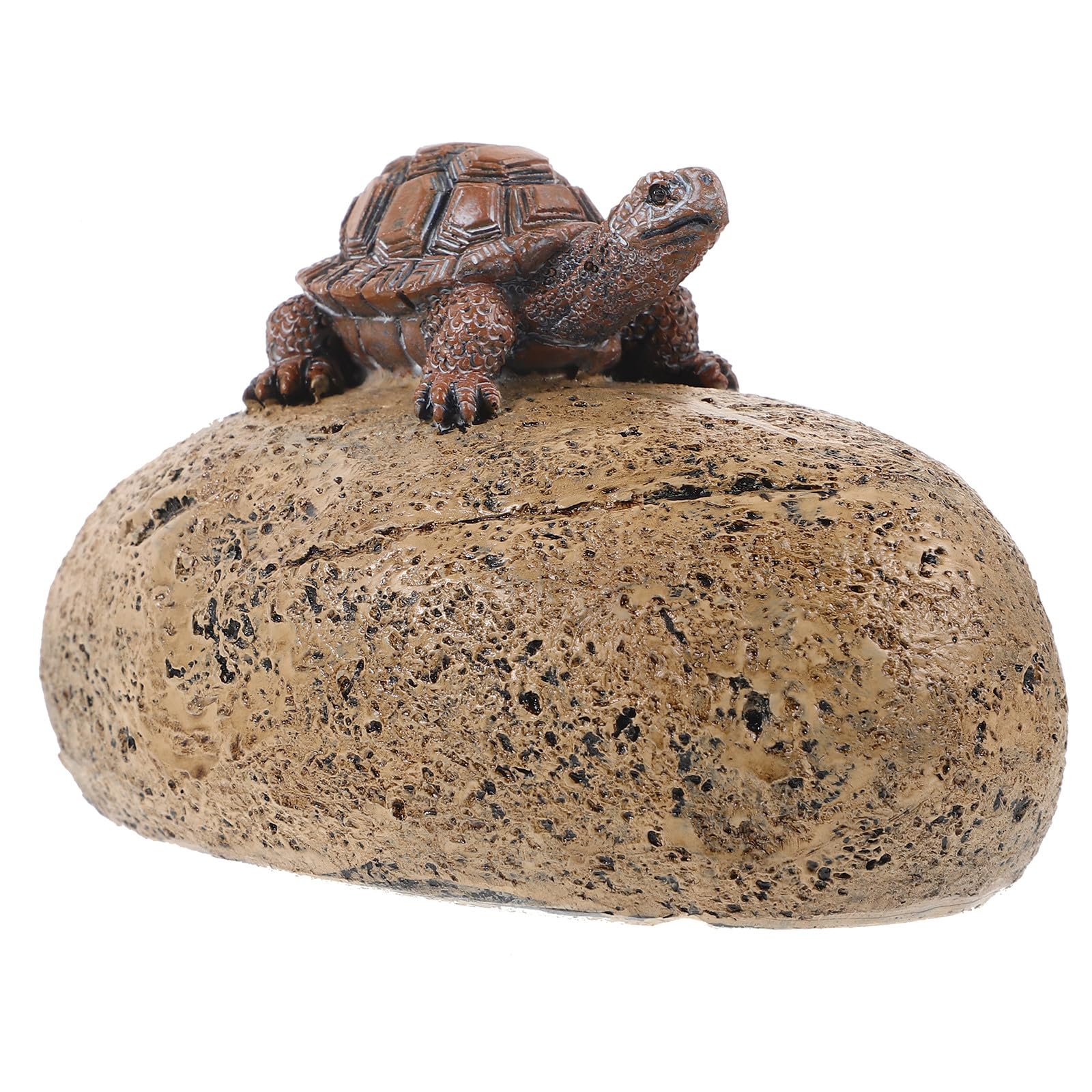 Luxshiny Resin Garden Key Holder Turtle Stone Hidden Key Box outside Ornament for Yard and Patio