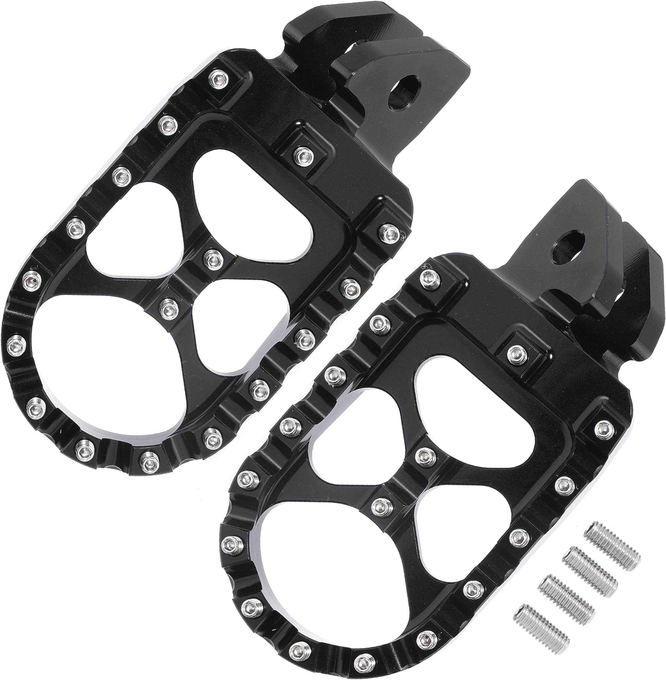Motorcycle Foot Peg Foot Rest Dirt Bike Foot Pegs For Sur Ron Light Bee S/X For Segway X260 X160 For Talaria Sting MX3 MX4 XXX Taparia Foot Pedals Rests (Black)