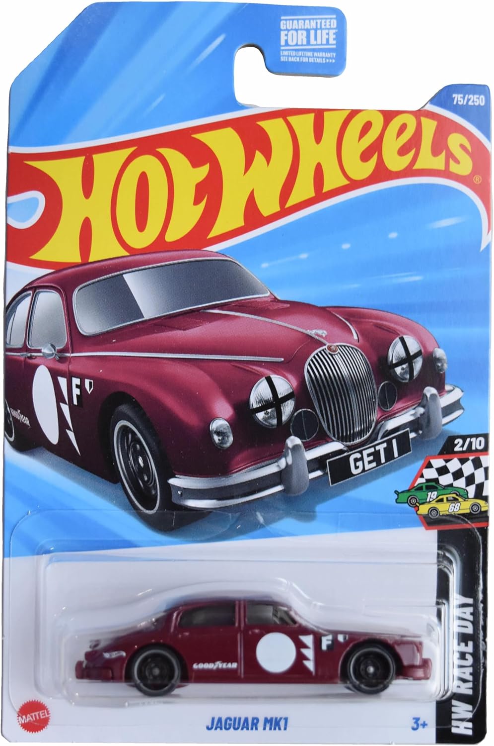Hot Wheels Jaguar MK1, HW Race Day 2/10 [Maroon] 75/250