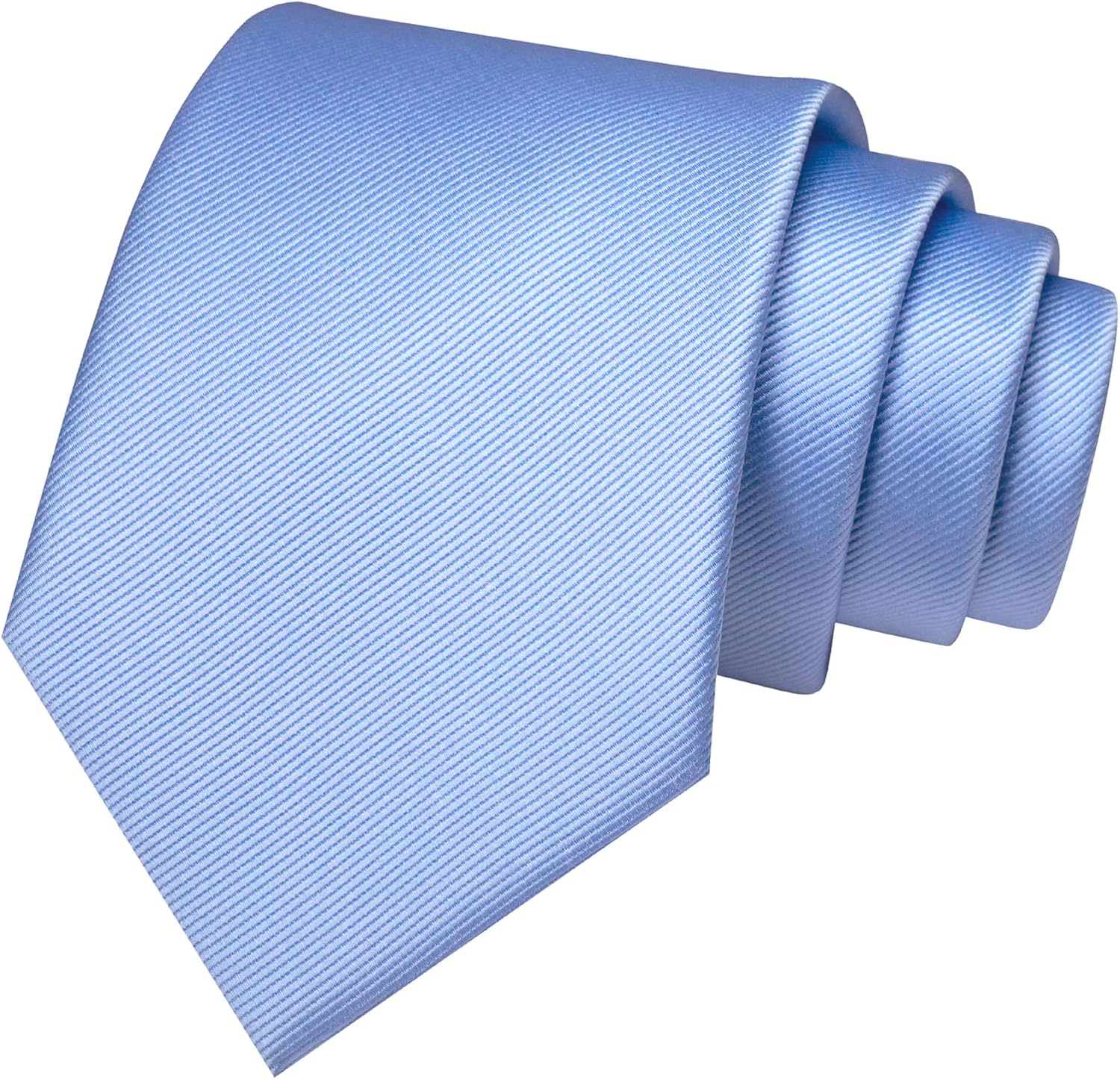 JEMYGINS Solid Color Formal Necktie and Pocket Square Tie Clip Sets for Men - Image 3