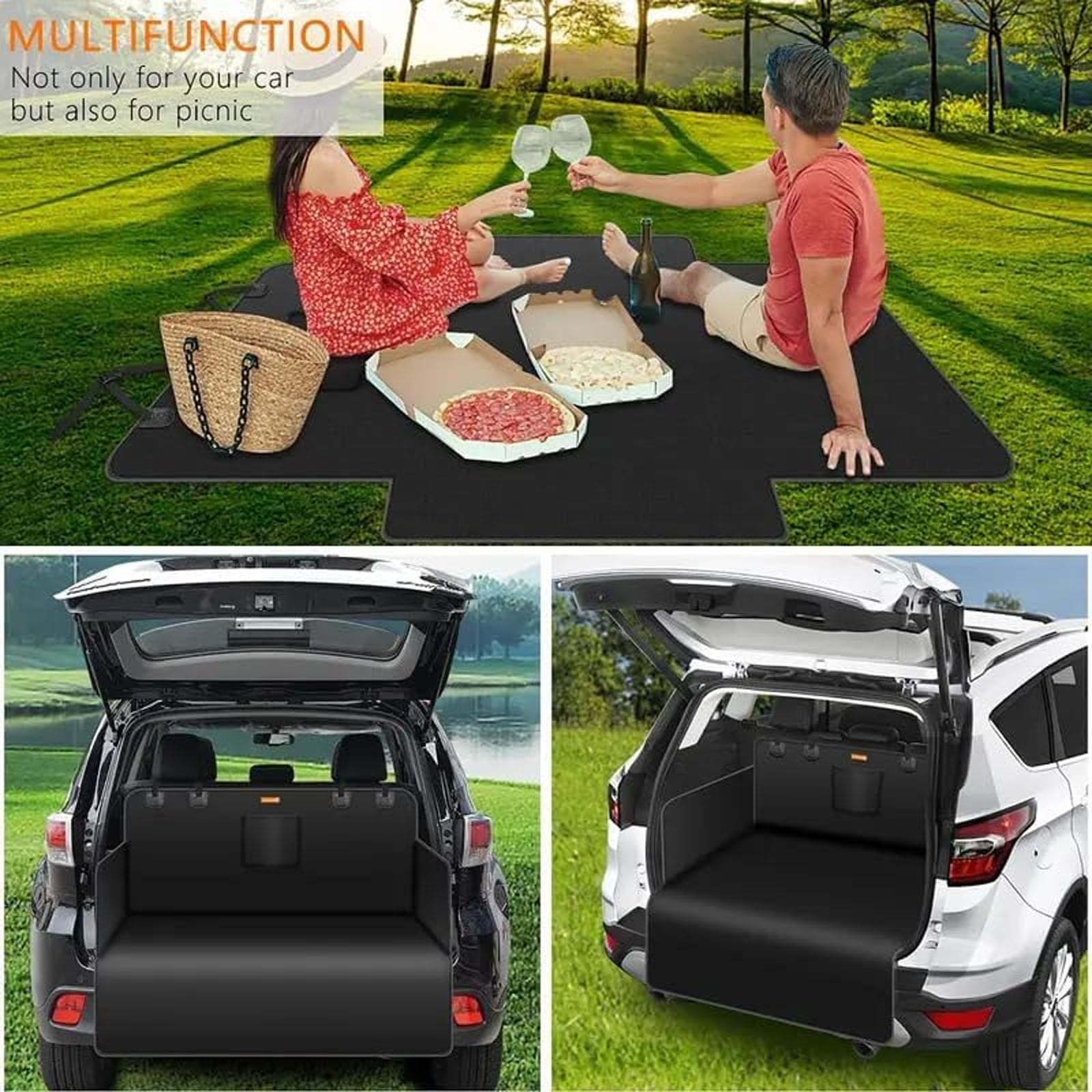 Funda Maletero Coche Perros para VW ID. Buzz 2022-,Protector Maletero Antideslizante Limpiar Protector Maletero Desgarro y Fácil Accesorios