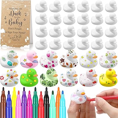 4. DIY Duck Decorating Game Set (45 Pieces)