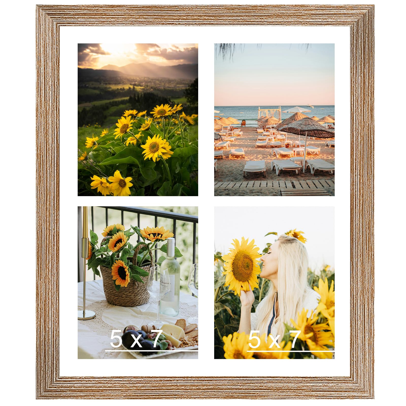 Amazon.com - JCJMY 12x16 Collage Picture Frame with Mat, Display 4