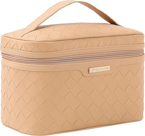 Miniatura 12 de Dajasan Bolsa de maquillaje, bolsa de cosméticos, bolsa de aseo de viaje, bolsa de maquillaje de viaje de gran capacidad para niñas y mujeres con