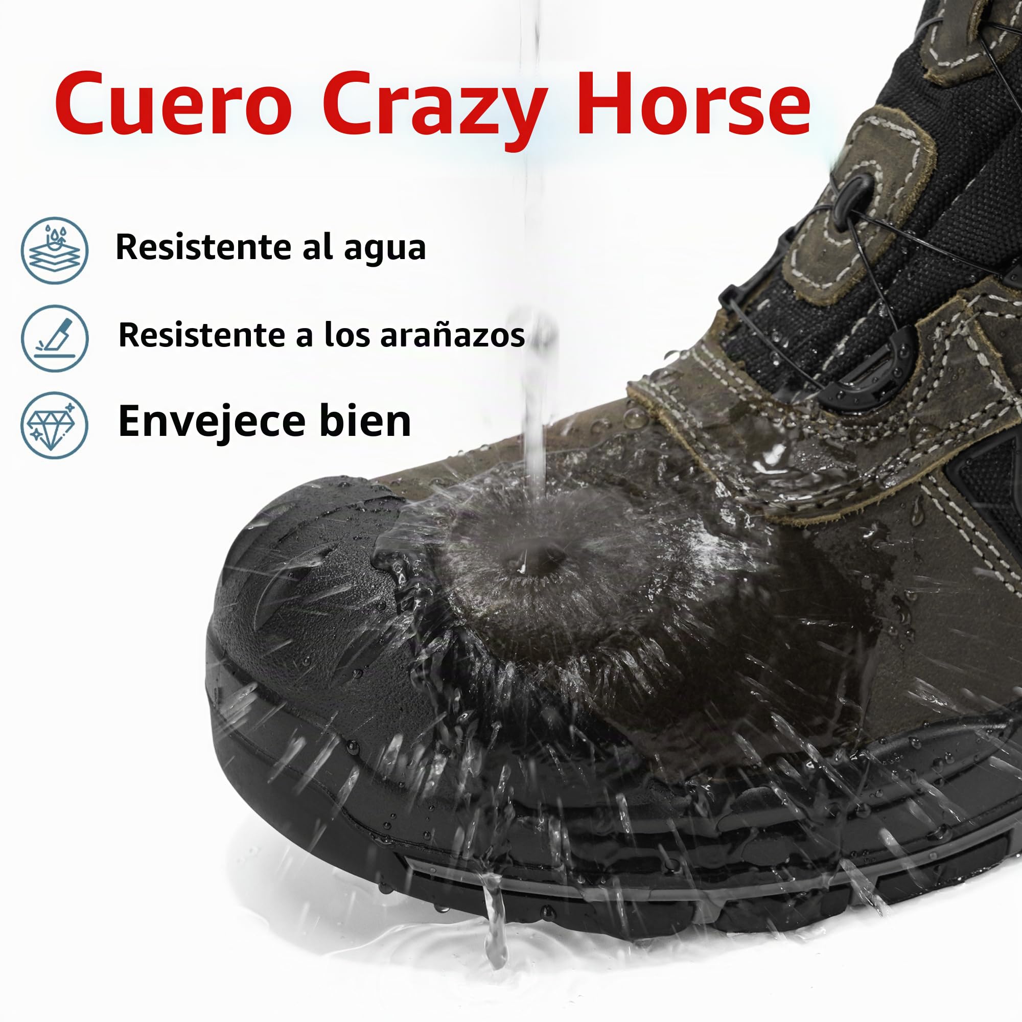 S3 HRO SRC Zapatos de Seguridad, Zapatillas de Seguridad con Punta de Acero Zapatos de Trabajo Zapatillas Trabajo Comodo Antideslizantes