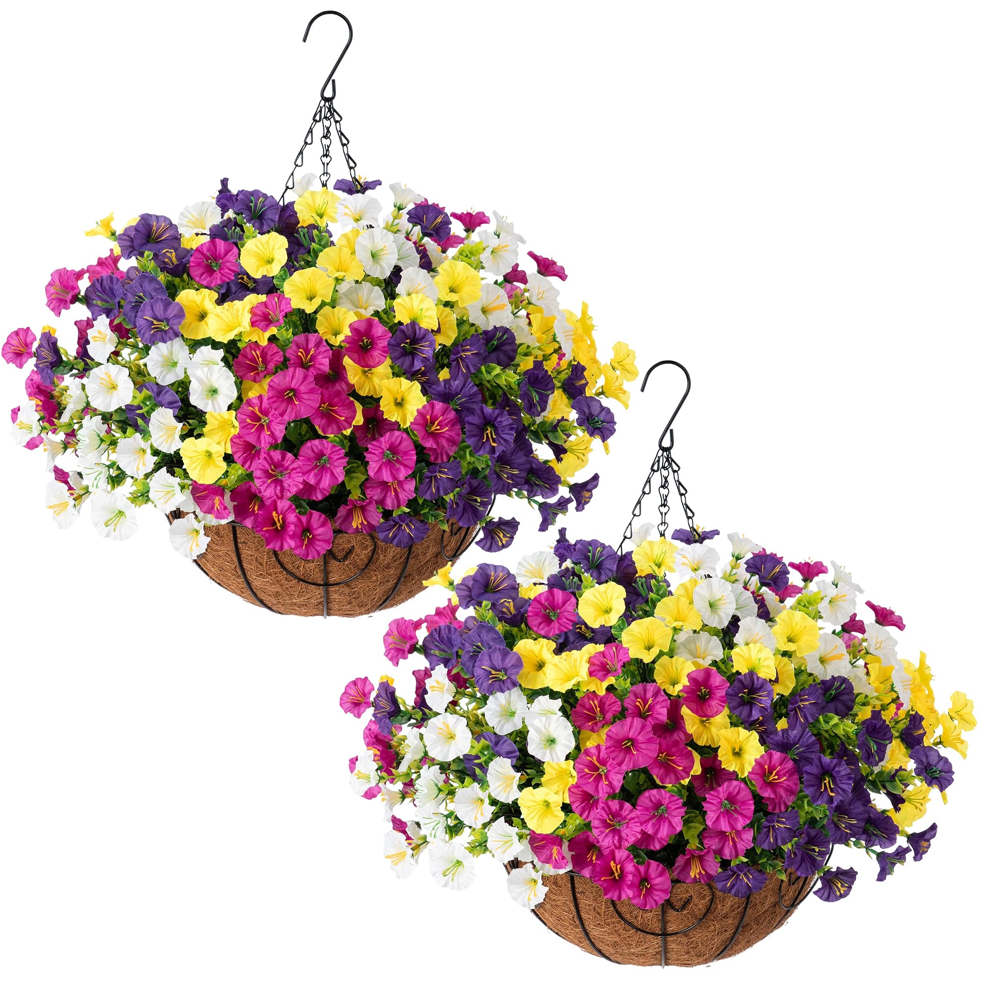 Ivydale Artificial Morning Glory Hanging Baskets
