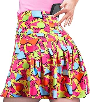 Amazon.com: JenPen Retro 80s 90s Tennis Skirt for Women with
