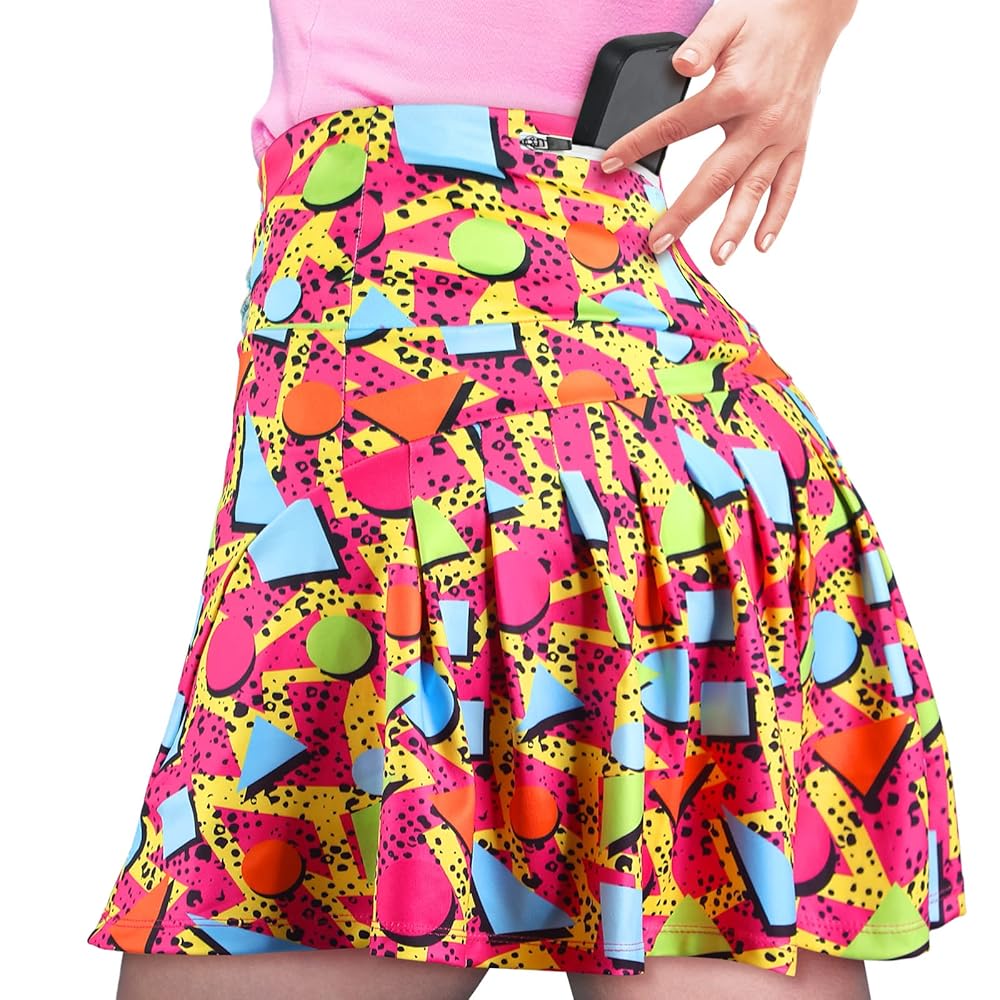 Amazon.com: JenPen Retro 80s 90s Tennis Skirt for Women with