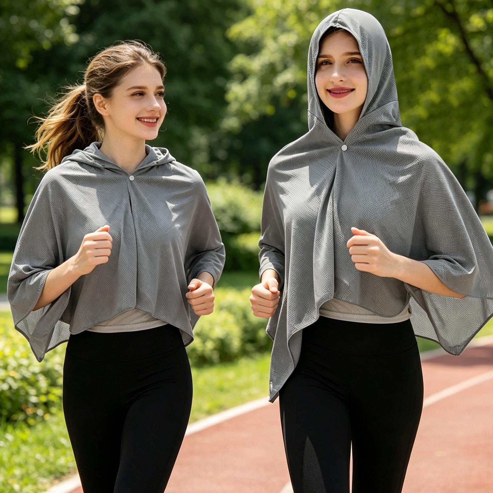 Kühlendes Handtuch mit Kapuze, Nacken-Kühltuch für Sonnenschutz | Ideal zum Laufen, Wandern, Camping, Fitnessstudio, Strand und Sommer-Outdoor-Aktivitäten