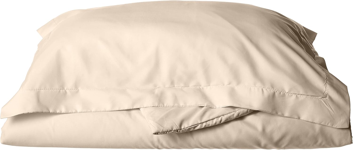 CELINE LINEN Luxury Duvet Cover Set on Amazon 1800 Premier Hotel Quality Wrinkle Free 3-Piece Duvet Set 100%, King/California King - Cream/Tan