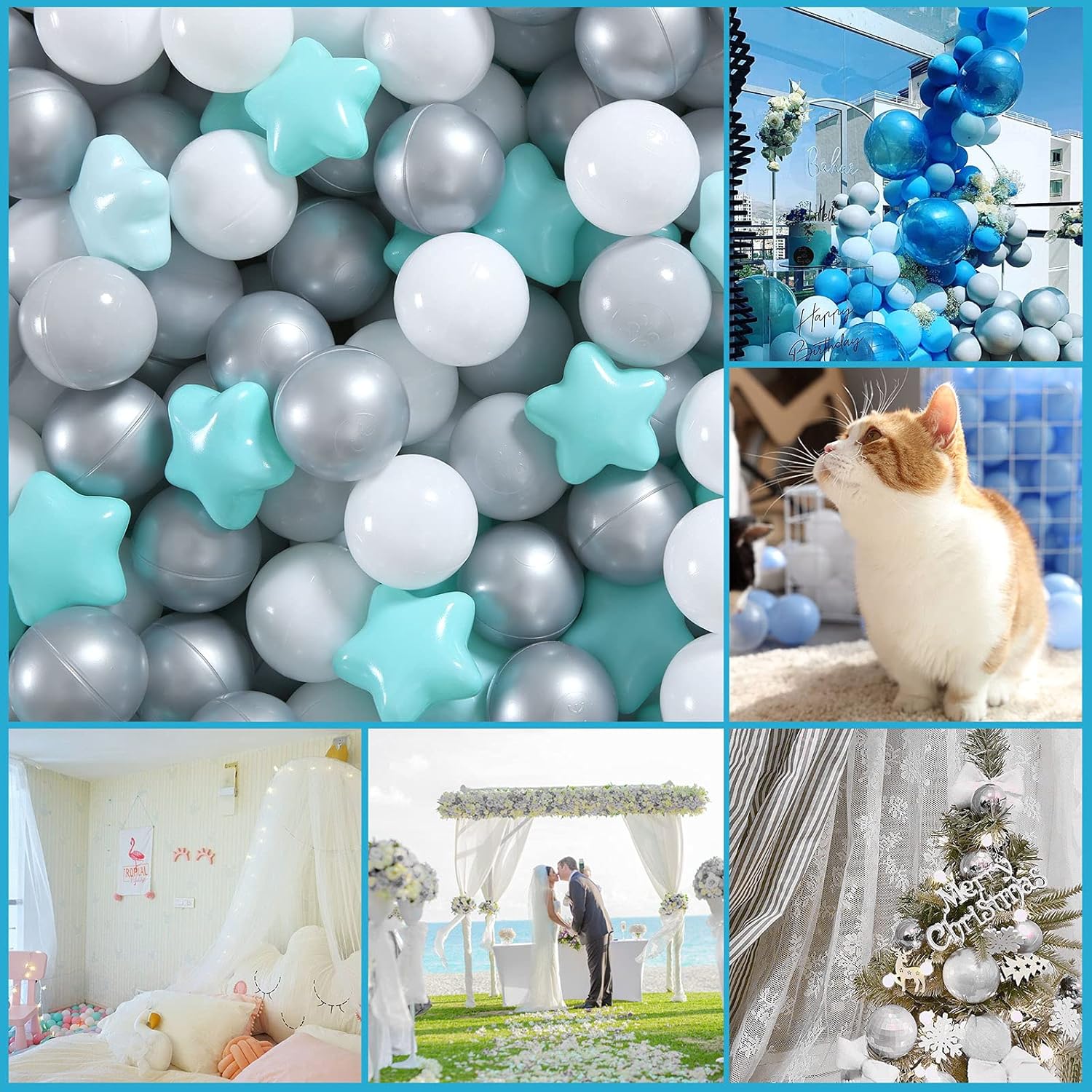 GOGOSO 400pcs Ball Pit Balls Shape