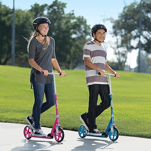 Vista 16 de Razor Patinete A5 Lux Kick para niños de 8 años en adelante, ruedas de uretano de 8 pulgadas, acabado anodizado con colores y gráficos llamativos