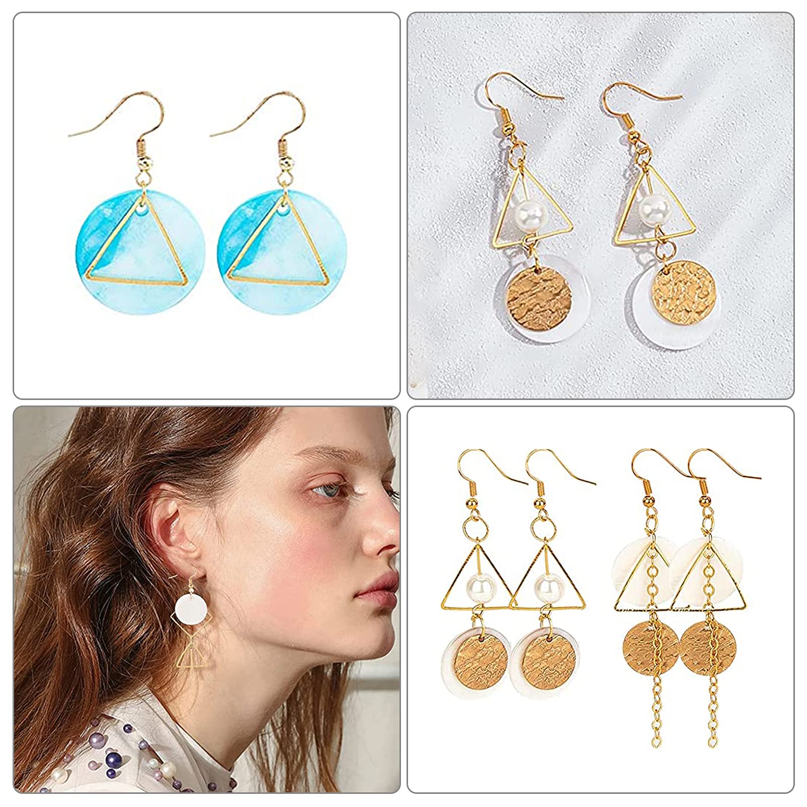 SUNNYCLUE 1 Box 120Pcs 12 Styles Linking Rings Earrings Beading...