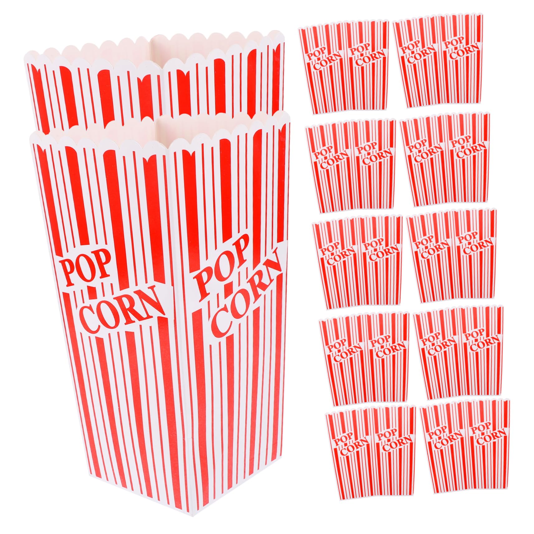 UTHCLO Popcorn Boxes Bulk 12pcs Party Popcorn Containers Movie Night Supplies Decorative Popcorn Buckets